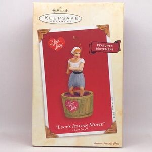 I love Lucy ❤️ Hallmark Keepsake Christmas Ornament Lucy’s Italian Movie NWT